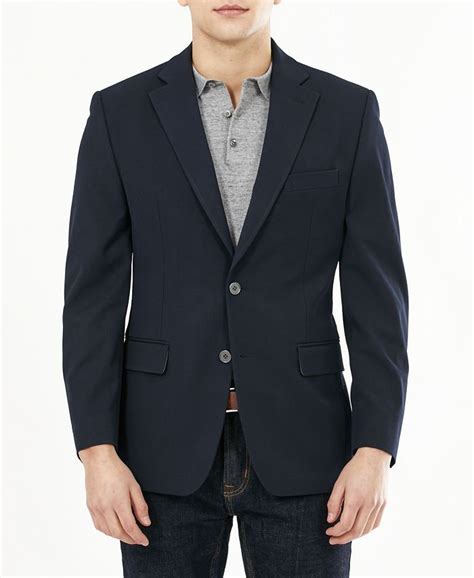 michael kors men's slim-fit stretch-cotton blazer sale|Men Michael Kors .